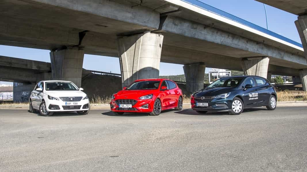 Srovnání tříválců: Ford Focus 1.0 EcoBoost vs Opel Astra 1.0 Turbo vs Peugeot 308 1.2 PureTech