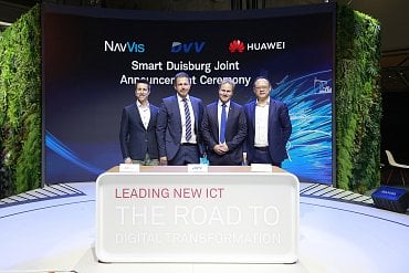 Spolupráce Huawei a německého města Duisburg