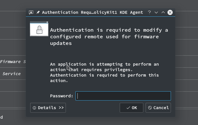 KDE Discover s Fwupd
