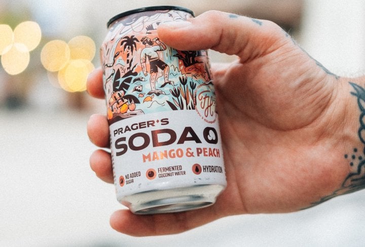Prager´s, Soda na bázi fermentované kokosové vody
