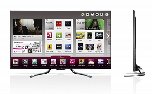 Nový model televizoru společnosti LG Electronics podporující platformu Google TV.
