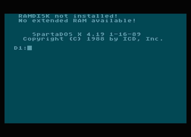 SpartaDOS je jedním z mnoha DOSů pro osmibitová Atari.