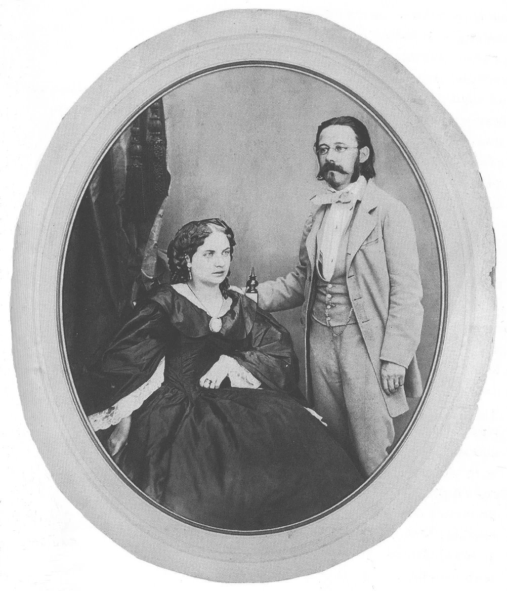 Bedřich Smetana a jeho druhá žena Bettina