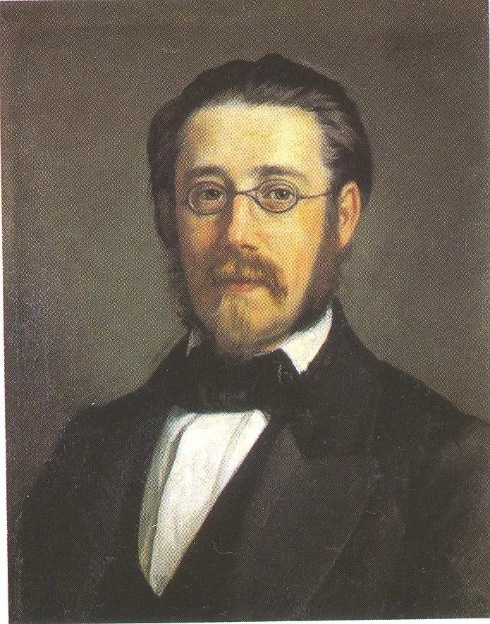 Smetana v době pobytu v Göteborgu. Obraz J. P. Södermarka.