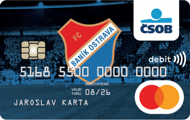 ČSOB a Poštovní spořitelna nabídne platební karty dalších fotbalových klubů.