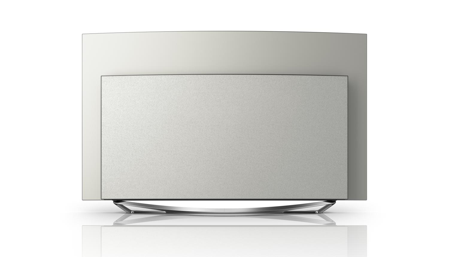 Zaoblená zadní strana je designově velice čistá. Otázkou je, kudy se povedou kabely....