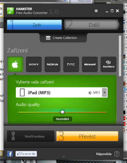 Hamster Free Audio Converter převádí hudbu pro váš iPhone