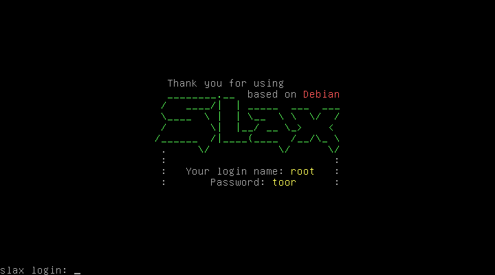 Nový Slax postavený na Debianu