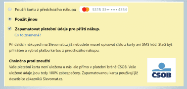 Informace o tom, kde se údaje ukládají.