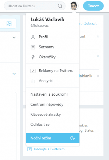 Funkce se nachází úplně dole v hlavním menu