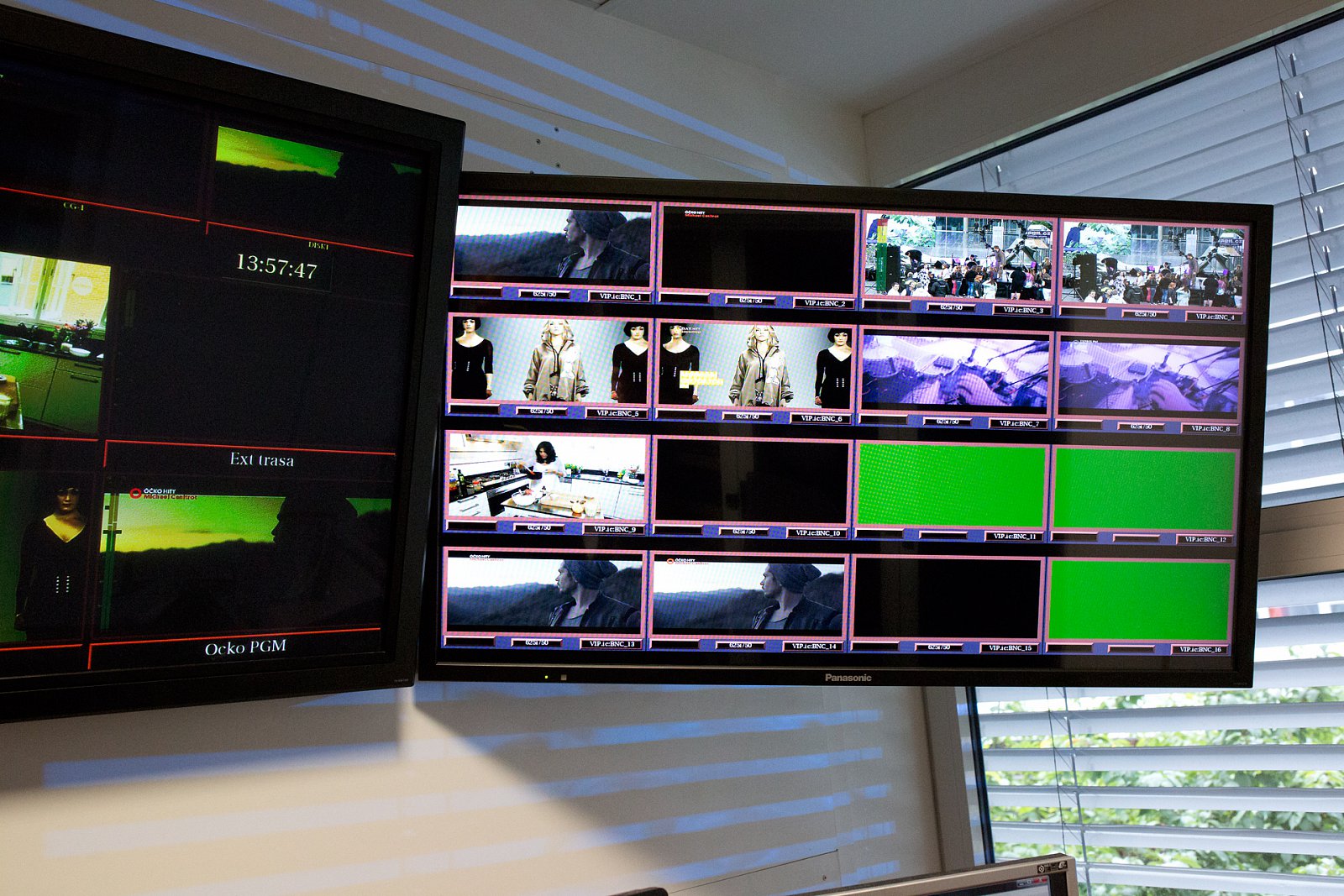 Odbavovací pracoviště televizí Óčko a Mňam TV v sídle Mafry