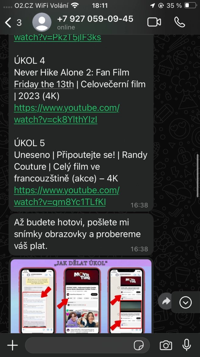 Podvod - peníze za klikání na videa na YouTube