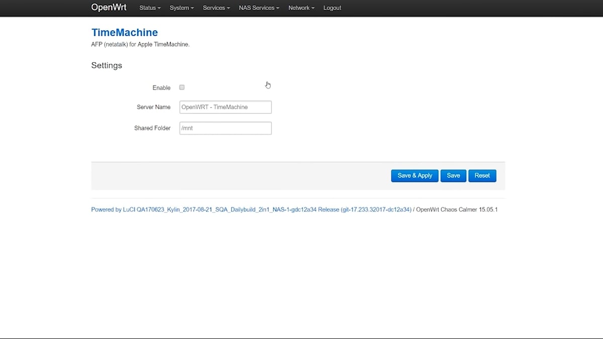 Zidoo X20 Pro - Nastavení OpenWRT