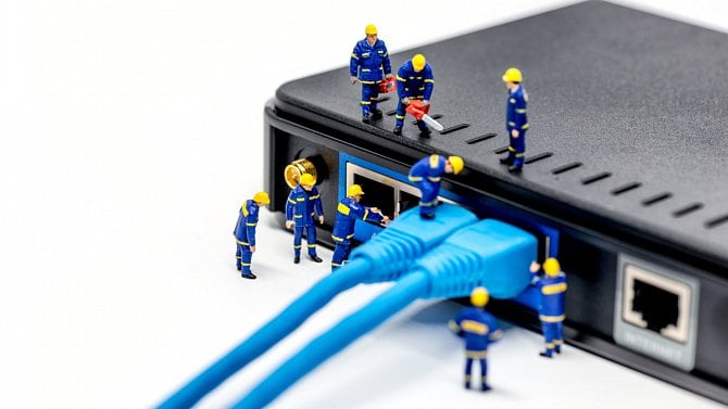 Ethernet síťový kabel router