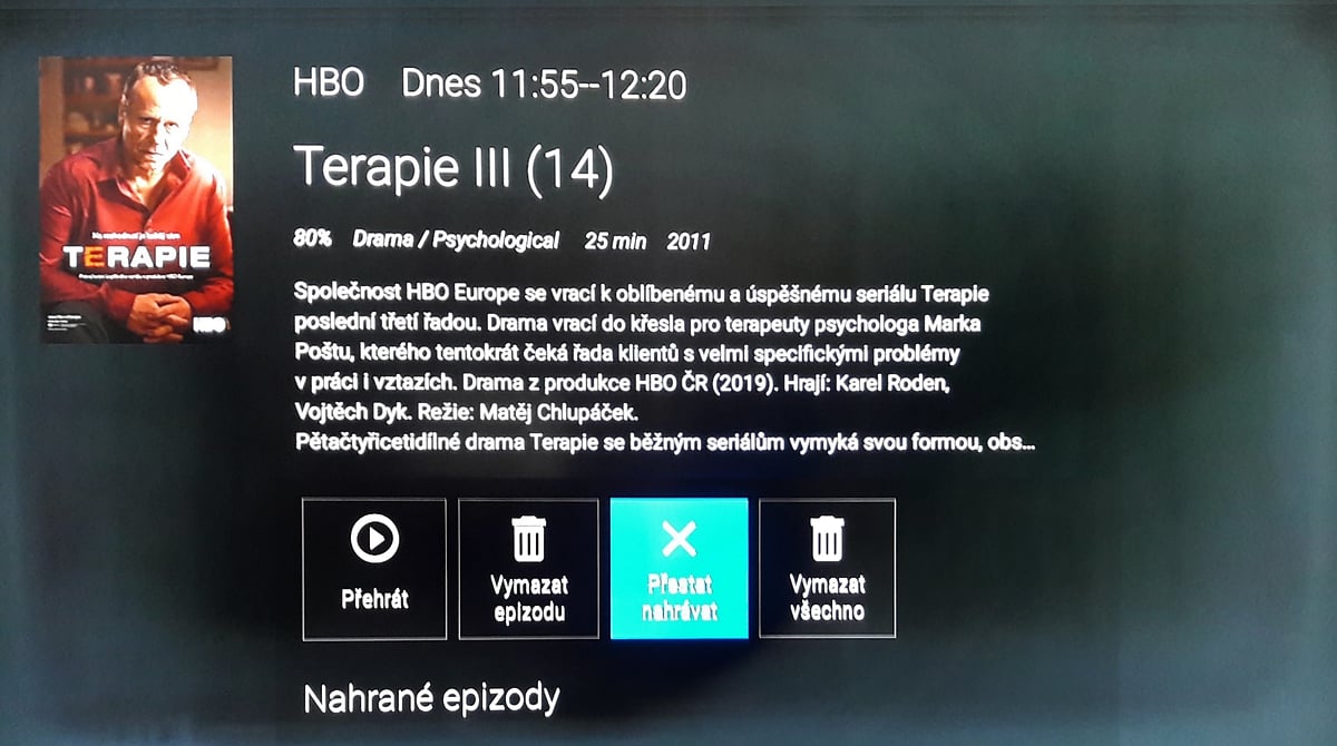 SledováníTV - Dávkové nahrávání a nahrávání seriálů