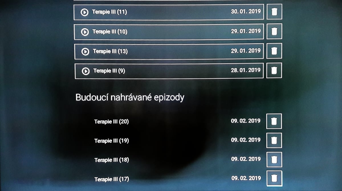 SledováníTV - Dávkové nahrávání a nahrávání seriálů