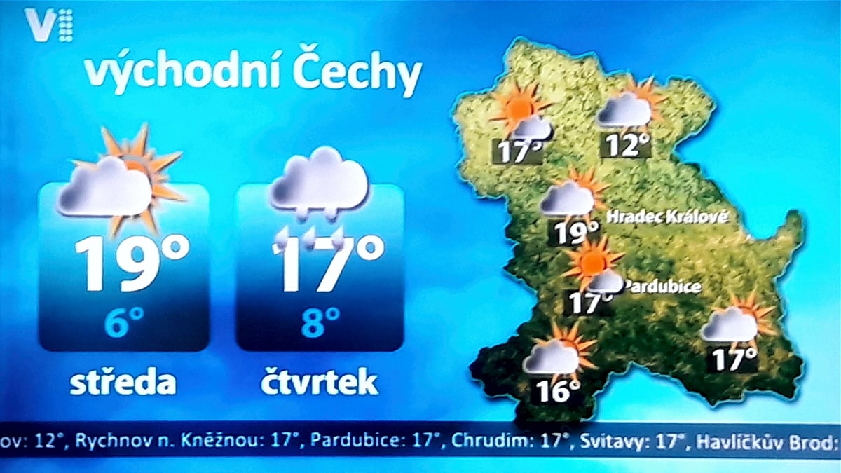 Ukázka příjmu - Regionální multiplex 8