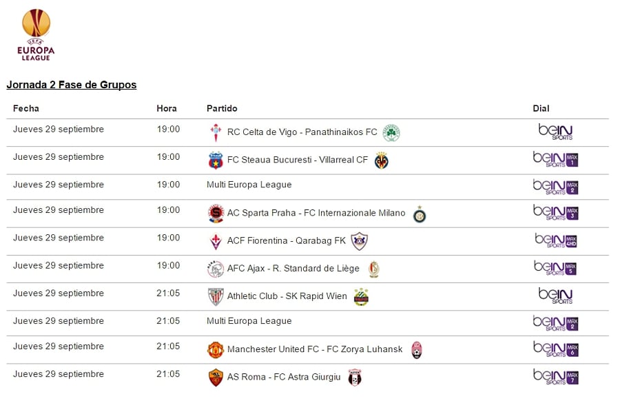 Vodafone Španělsko - ilustrační nabídka zápasů