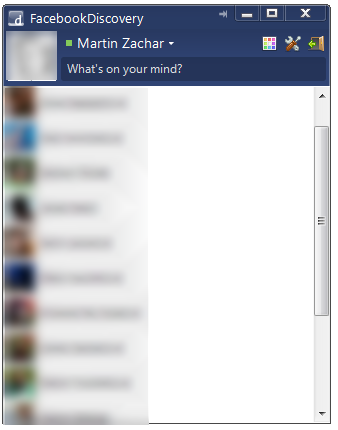 <p>FacebookDiscovery - chat na Facebooku přímo na vaší ploše</p>