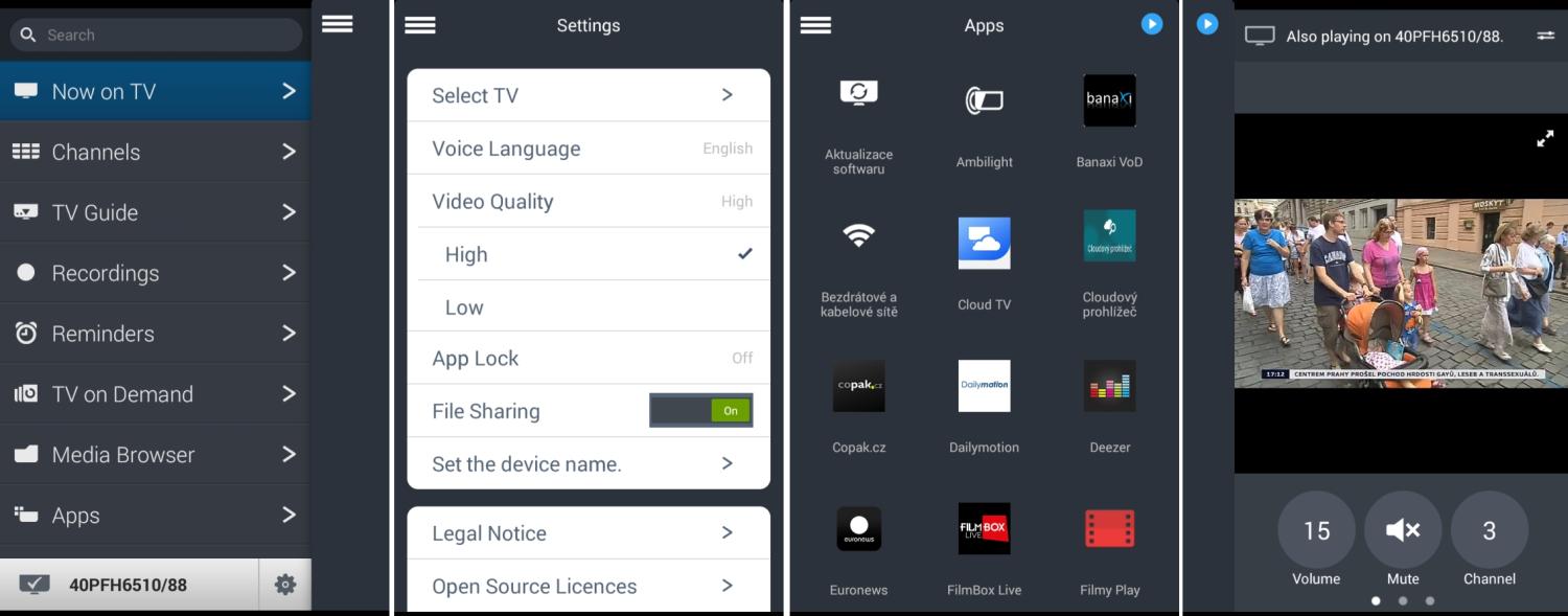 Philips 40PFH6510 - ovládání