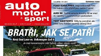 Náhledový obrázek - Právě vychází časopis Auto motor a sport 7/2020. Těšte se na souboj Seat Leon vs. VW Golf i test asistentů