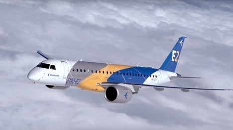 Náhledový obrázek - Nový dopravní letoun Embraer E190-E2 poprvé vzlétl