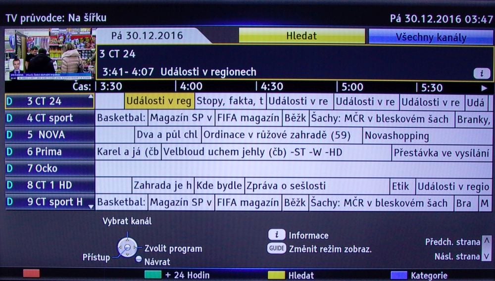 Panasonic TX-50DS630 - EPG