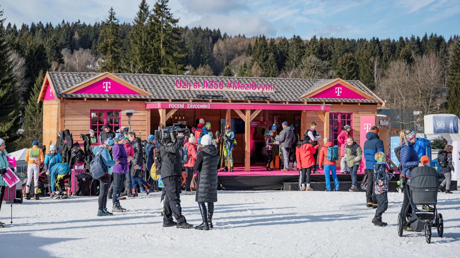 Dron T-Mobile na Jizerské 50