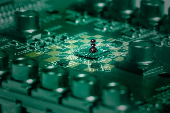 Autor: QuTech Kvantový čip s 4×4 qubity
