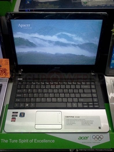 Acer Aspire E1-421 (zdroj: TechPowerUp)