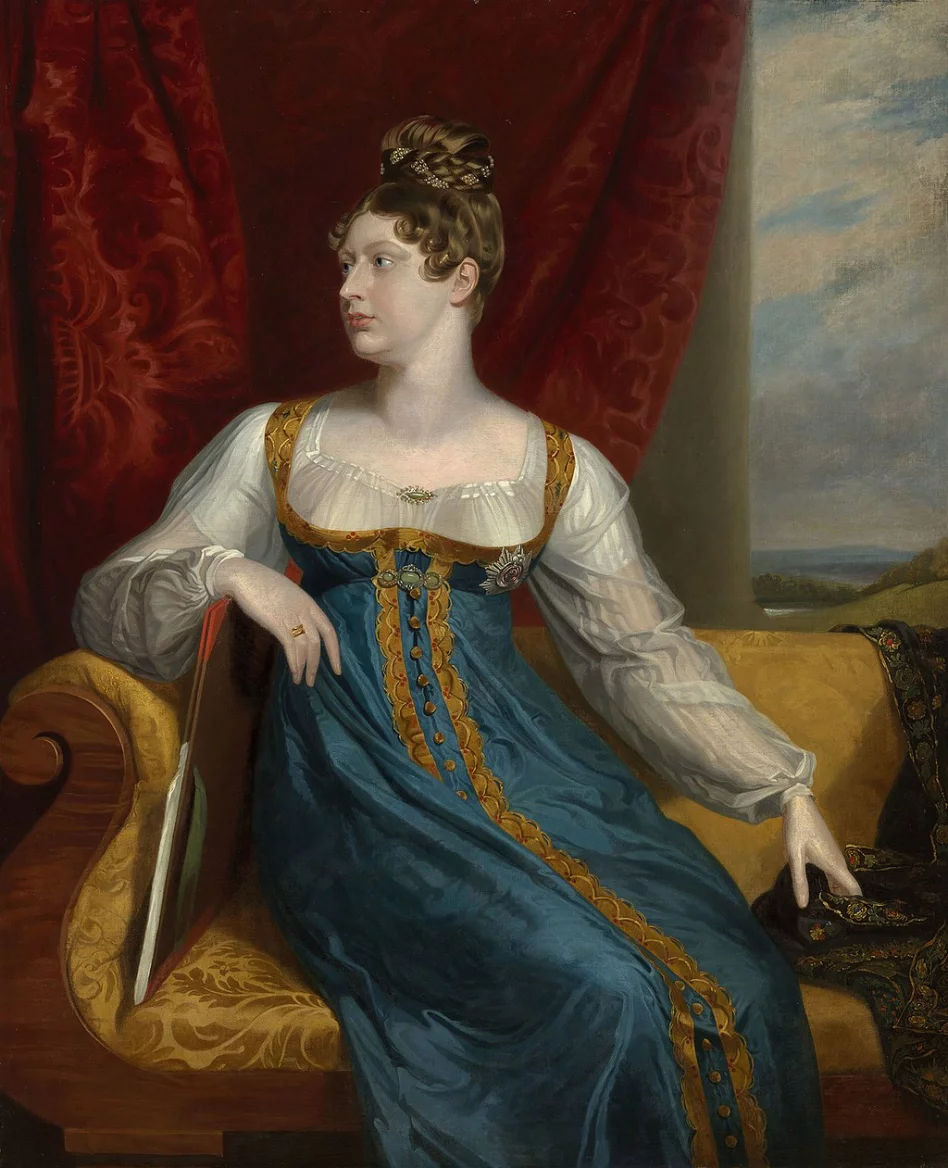 Britská princezna Šarlota Augusta Hannoverská, kolem roku 1817