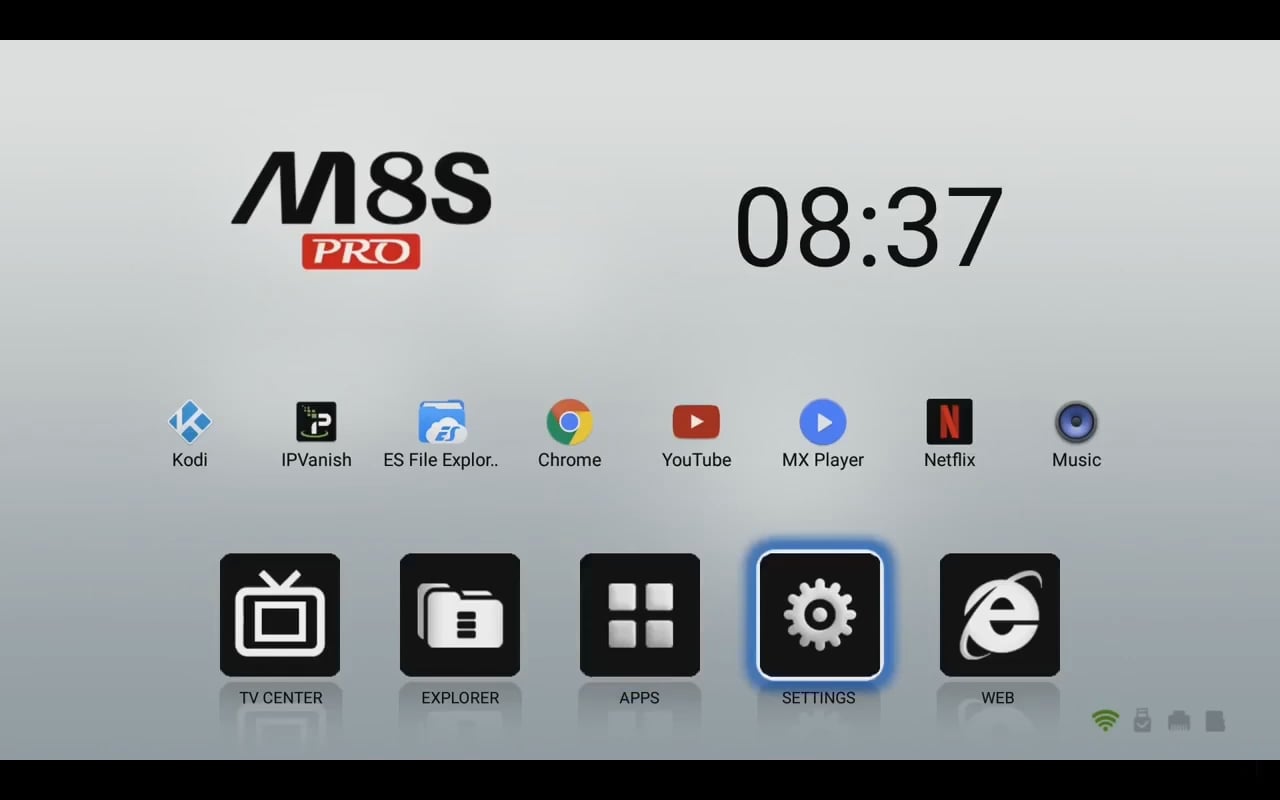 Android 7.1 (menu nastavení a preferencí)