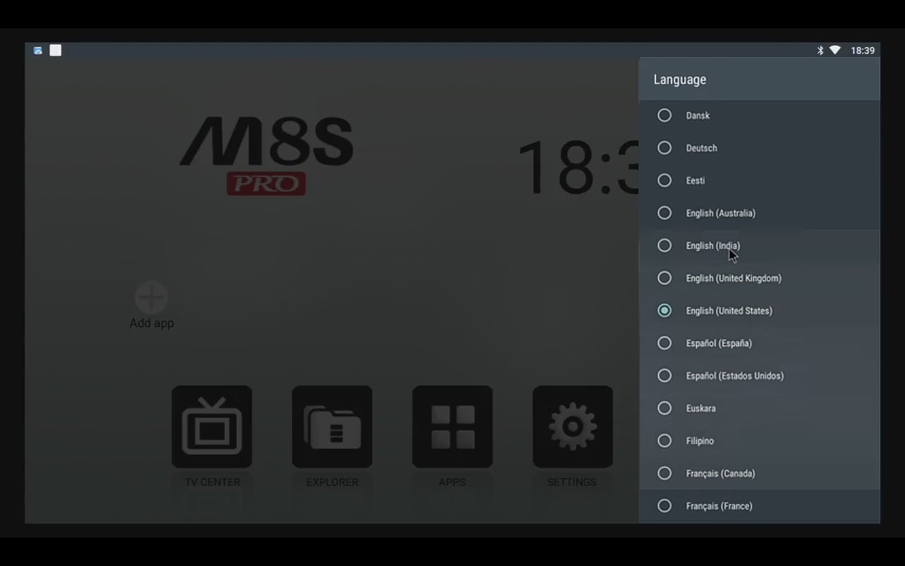 Android 7.1 (menu nastavení a preferencí)