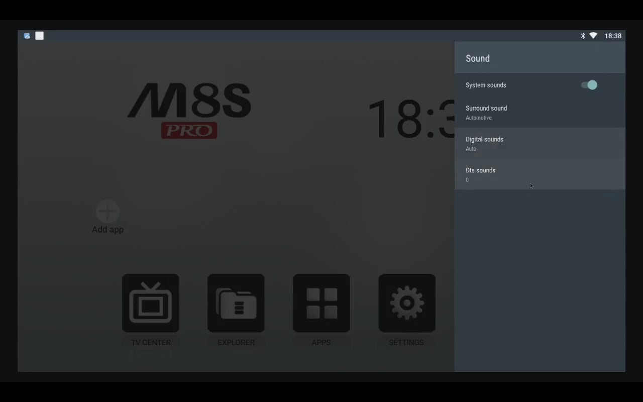 Android 7.1 (menu nastavení a preferencí)