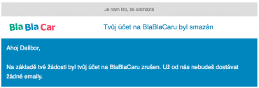 Účet jsem zrušil. Už si nevěříme.