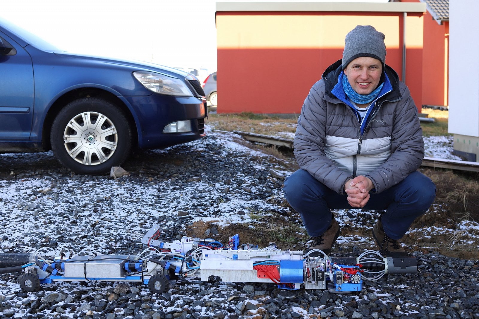 Michal Najman se svými roboty