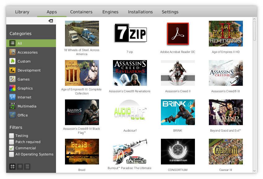 PlayOnLinux 5.0 Alpha 2