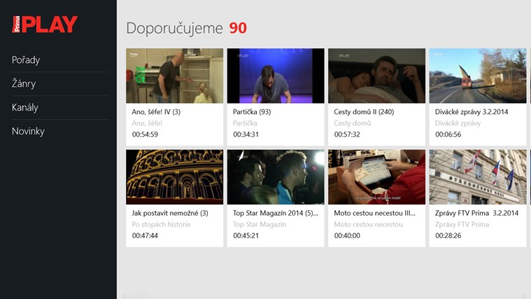 Prima Play pro operační systém Windows 8