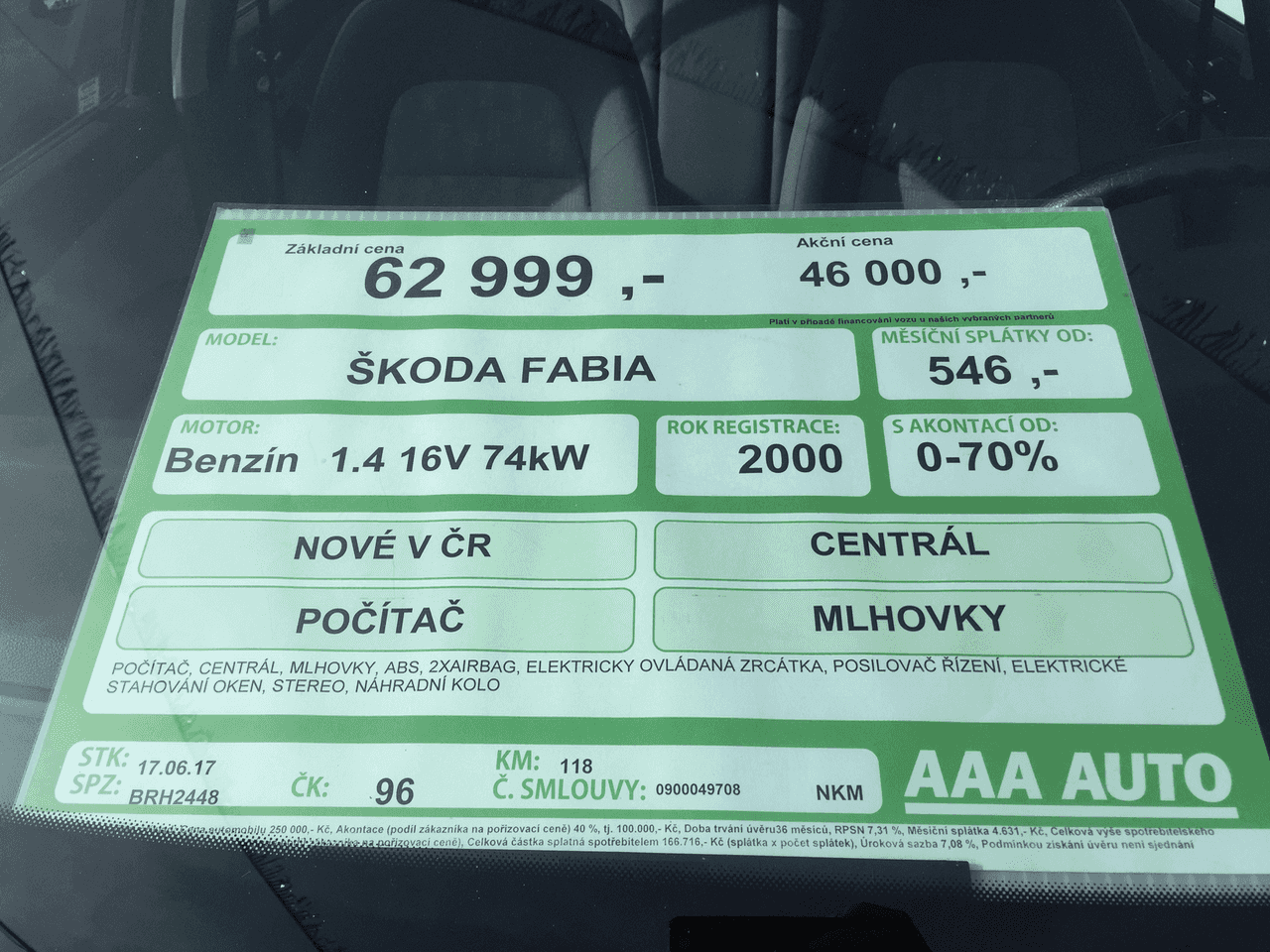 Škoda Fabia, AAA Auto, kilometry v pořádku