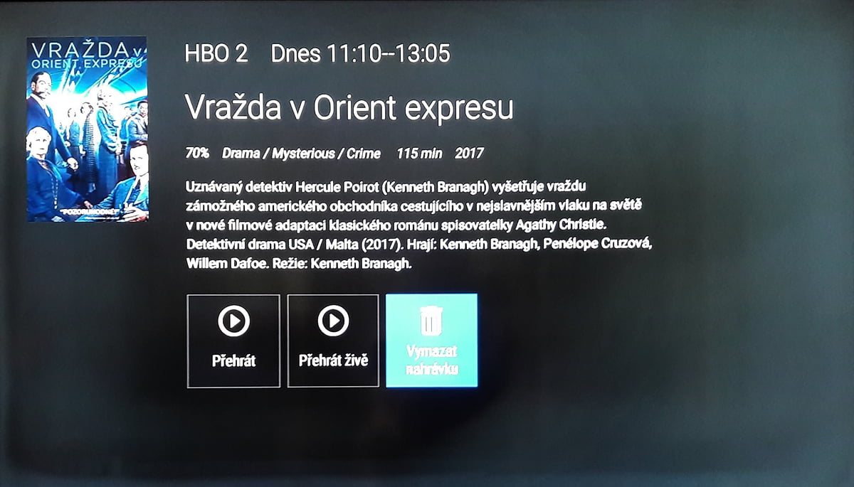 SledováníTV - Práce s programovým průvodcem a karty pořadů