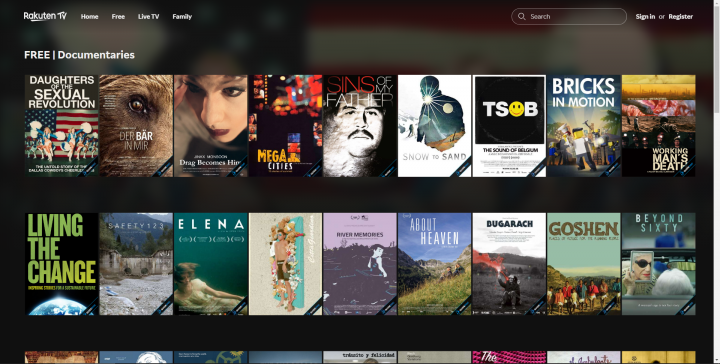 Kompletní seznam dokumentů na Rakuten TV.