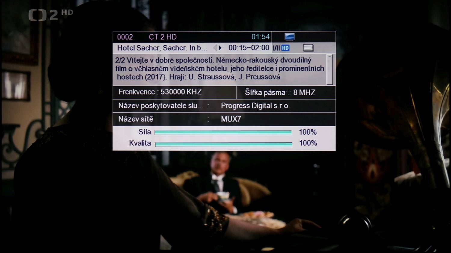 Di-Way T2-One HEVC - Info a teletext