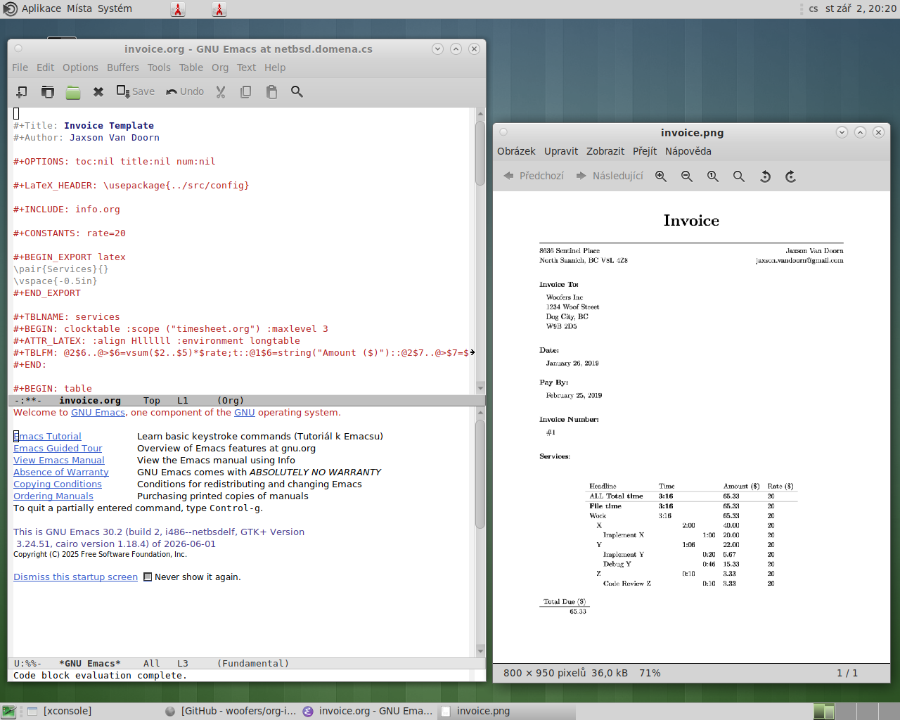 NetBSD 32bitový desktop