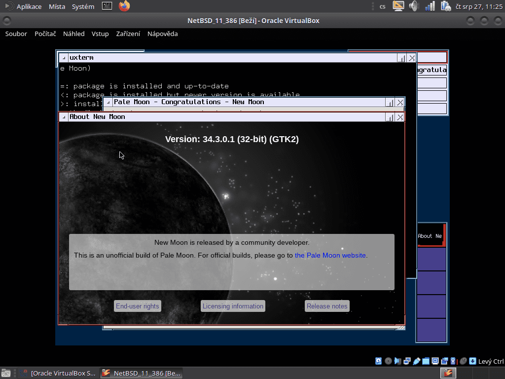 NetBSD 32bitový desktop