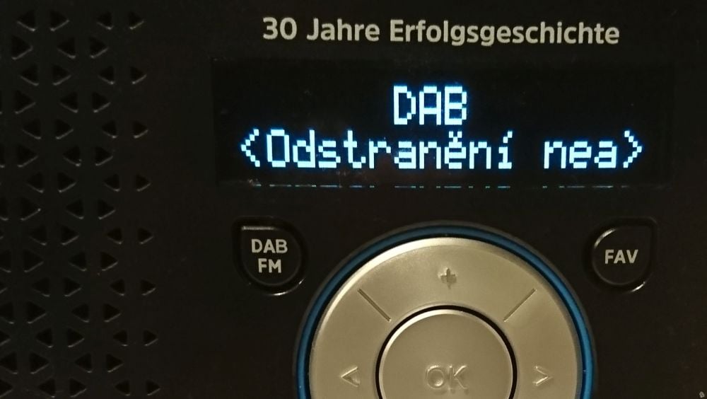 Technisat DigitRadio 1 - menu (výběr)