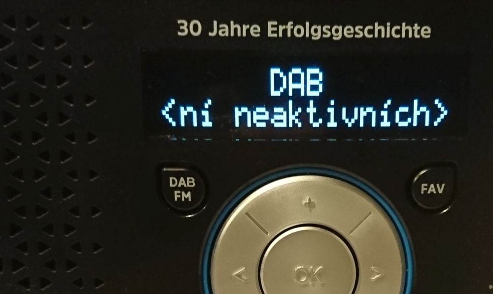 Technisat DigitRadio 1 - menu (výběr)