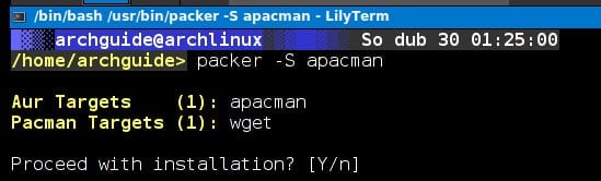 Arch: správci balíčků yaourt/apacman