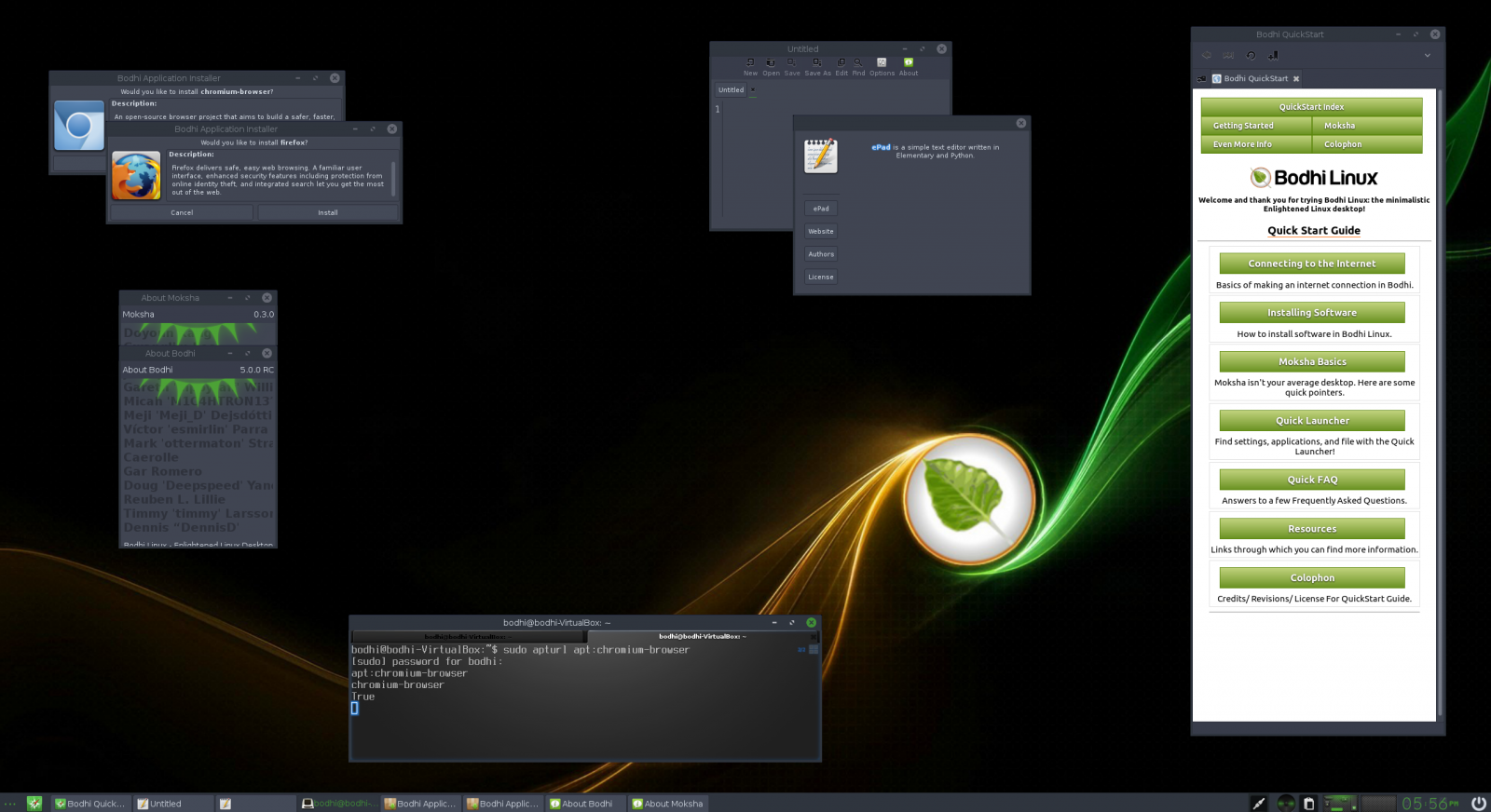 Bodhi Linux 5.0.0 RC