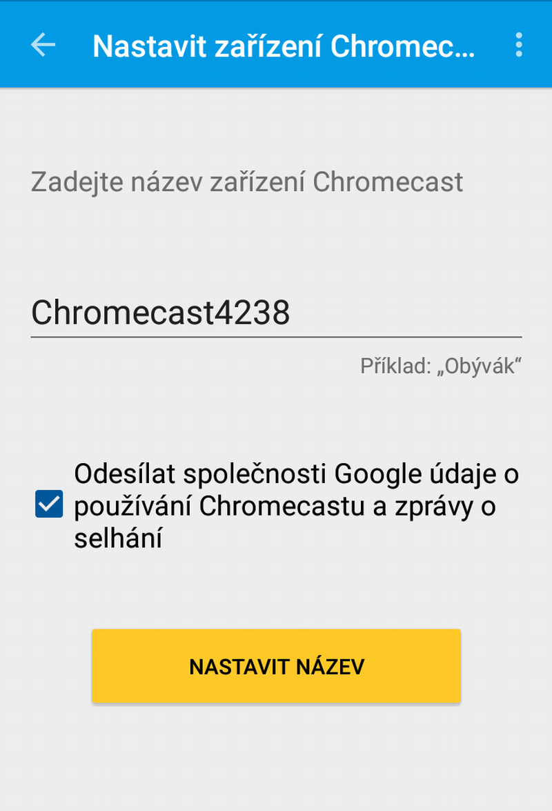 Google Chromecast (mobil) - instalace