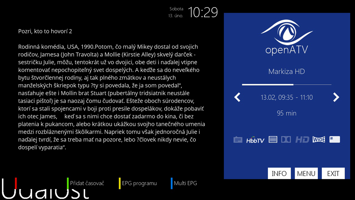 Linuxový přijímač Edision OS mini